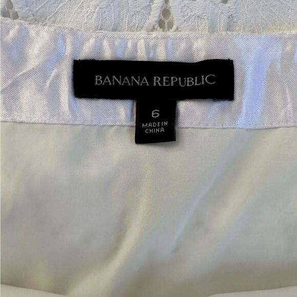 Banana Republic White Lace Midi Skirt With Side Slit - Picture 11 of 11